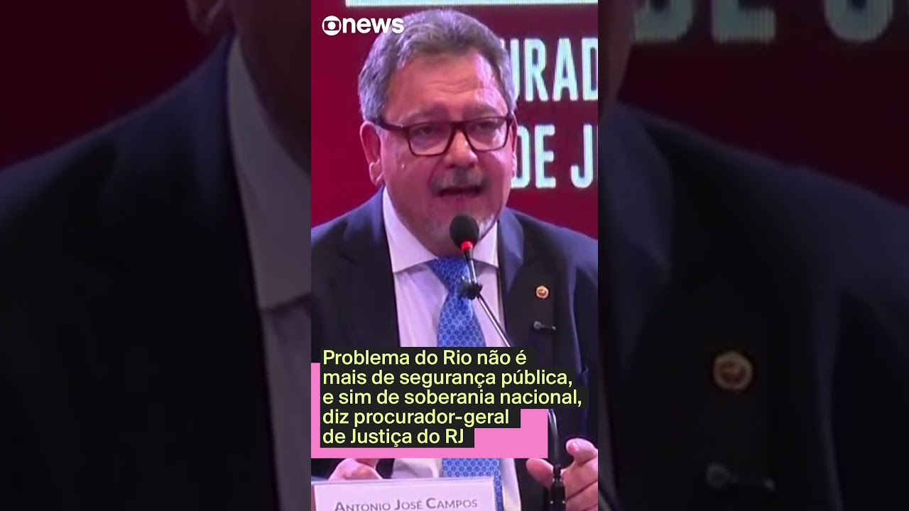 Problema do Rio não é mais de segurança pública e sim de soberania nacional diz procuradorgeral  TV Online Problema do Rio não é mais de segurança pública e sim de soberania nacional diz procurador geral