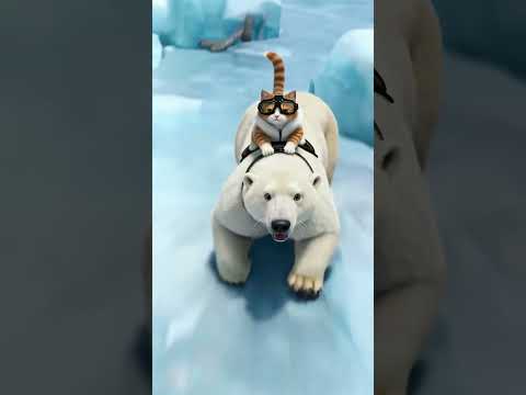 Brave Heart of the Arctic: The Cat Who Dared to Dream 🐱❄️💫北极勇者之心:那只敢于做梦的猫