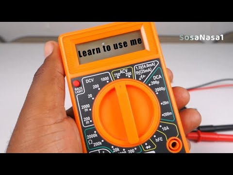 How to use a Basic Digital Multimeter model 830 for Beginners (Mini course) with Practice Examples