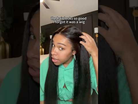 UNice No Glue Needed 13x4 HD Wig Kinky Straight