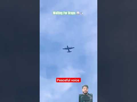 Air Drop In Gaza 😥 | Palestine wait for drop #youtubeshorts #palestine #freepalestine