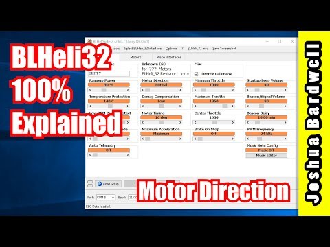 BLHeli32 100% Explained - Part 8 - Motor Direction - UCX3eufnI7A2I7IkKHZn8KSQ