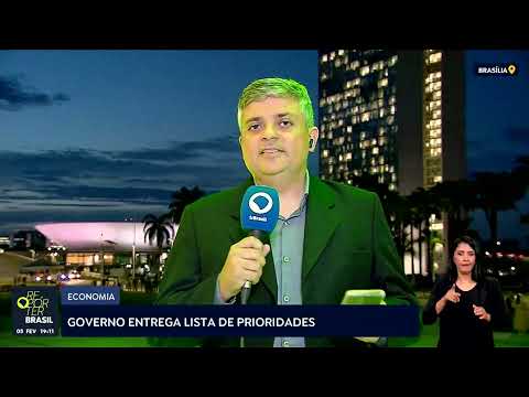 Governo entrega lista de prioridades ao Congresso