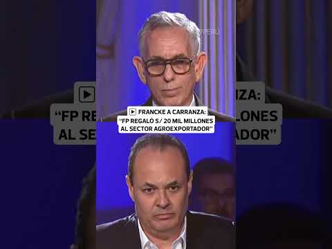 Debate 2026: Francke y Carranza chocan por economía y gasto fiscal | Correo