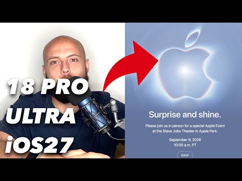 APPLE: EVENTO CONFERMATO! iPHONE18 PRO, ULTRA, iOS27, SIRI Ai