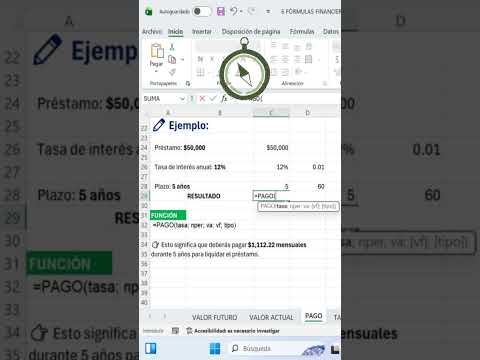 Utiliza la Función Pago para saber cuanto debes pagar mensualmente por tú préstamo #excel #excelblue