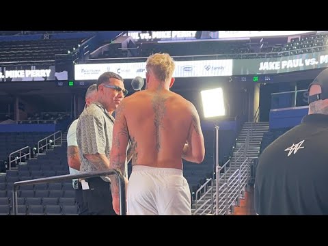 LIVE Confrontation with Jake Paul from Weigh-Ins