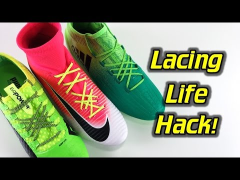 A Better Way of Lacing Your Football Boots/Soccer Cleats - Life Hack - UCUU3lMXc6iDrQw4eZen8COQ