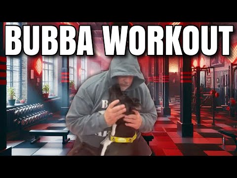 Bubba getting in a quick workout in before he goes to bed !! #TheBubbaArmy