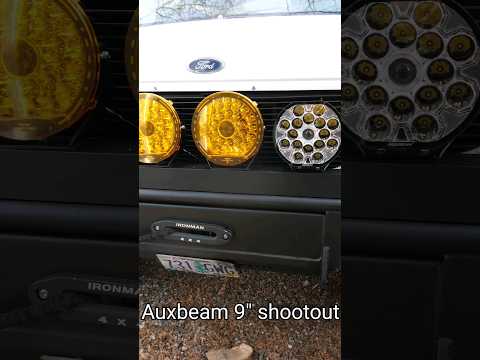 9" offroad light shootout. #auxbeam #offroadlights #overlanding