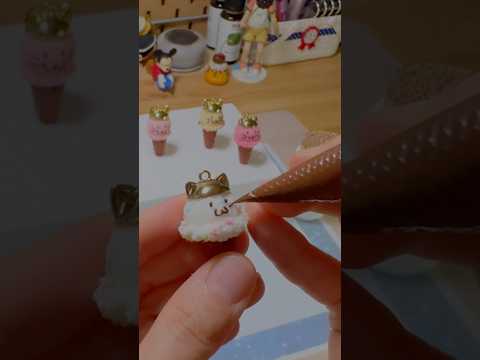 [FAKE SWEETS] Sweet Kitty Ice Cream🐱🍨Made from clay