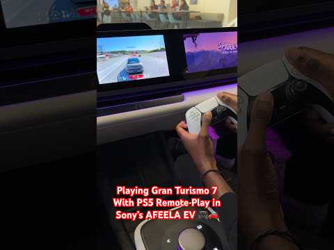 Using PS5 Remote Play With Gran Turismo 7 in Sony’s AFEELA EV