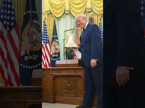 Trump Rings Opening Bell in Oval Office to Mark Trump Accounts