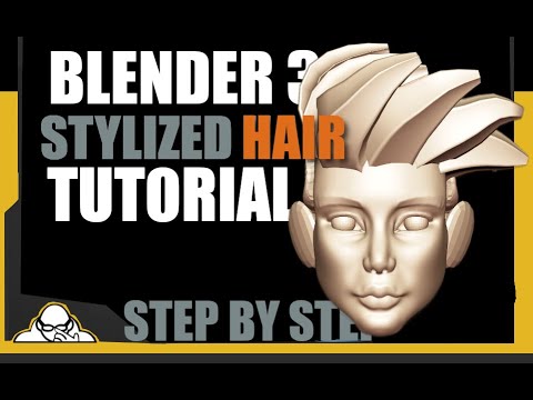 How To Make Stylized Hair In Blender 3.3 Step By Step Geometry Nodes Tutorial