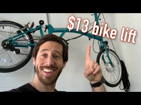 Unbox and installing cheap bicycle lift (e-bike hoist)