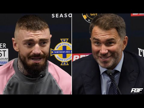 AN EMOTIONAL LEWIS CROCKER REACTS TO BECOMING WORLD CHAMPION AFTER BEATING PADDY DONOVAN