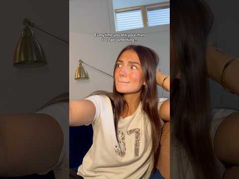 He’s trying his best I think 🙄 #shortsfeed #couple #funny