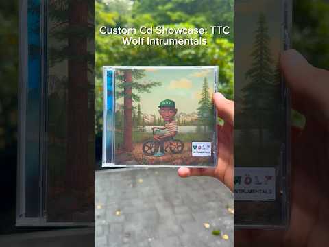 WOLF INSTRUMENTALS CUSTOM CD #rap #hiphop #music #cd #vinyl #tylerthecreator #shorts #viral #of