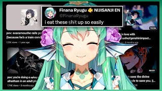 Finana Has Been Binging These SUS Genshin Playlist Videos【NIJISANJI EN
