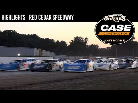 World of Outlaws CASE Late Models at Red Cedar Speedway July 17, 2022 | HIGHLIGHTS - dirt track racing video image