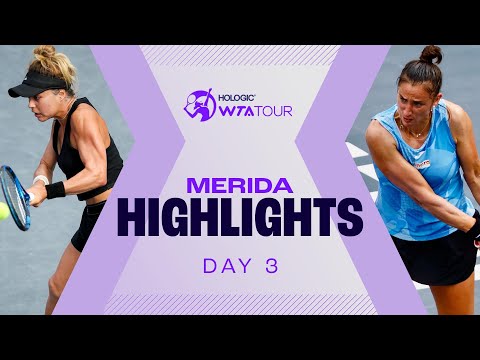 Zarazua, Podoroska & Sorribes-Tormo Highlight the Action on Day 3 in Mérida | WTA Match Highlights