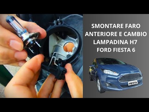 Как самостоятельно заменить лампочку переднего фара на Ford Fiesta 6?