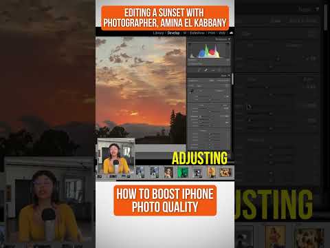 How to edit twilight sky photos fast 🌇 #shorts #lightroom
