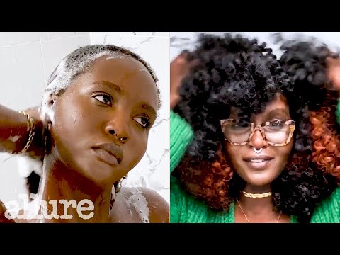 My 6-Step Wash Day Routine For Natural Hair + Making A Wig (ft. Simi) | Allure