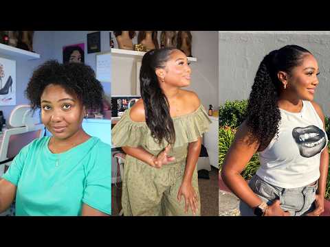 Natural Hair, NO HEAT! 5 Easy Ponytail Styles for Everyday  ft. BetterLength