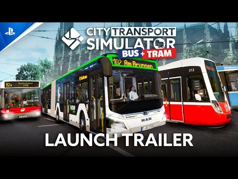 City Transport Simulator: Bus + Tram - Launch Trailer | PS5 Games
