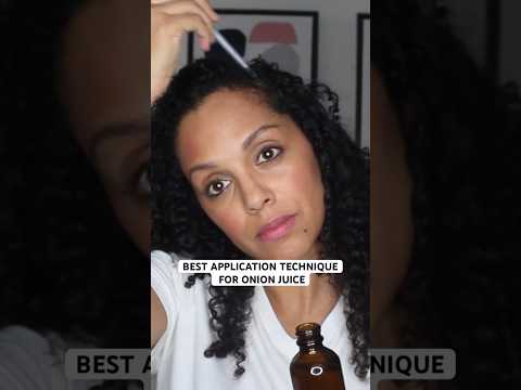 Best Application Technique for Onion Juice on the Scalp #onionjuice #hairgrowth #hairgrowthtips