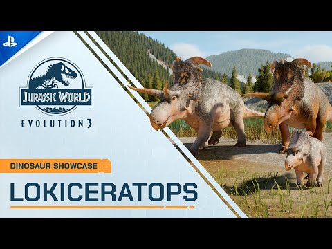 Jurassic World Evolution 3 - Lokiceratops Dinosaur Showcase | PS5 Games