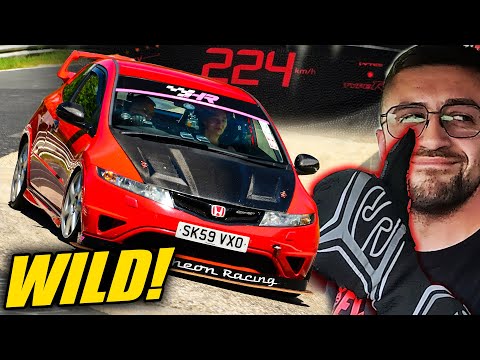 WILD VTEC LIMITER PARTY! Honda Civic Type R FN2 // Nürburgring