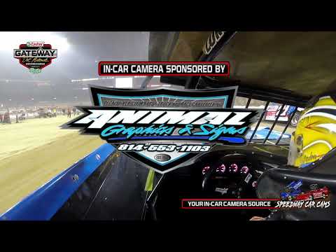 #J8 Jadon Frame - A-Main at the Gateway Dirt Nationals 2024 Super Late Model - dirt track racing video image