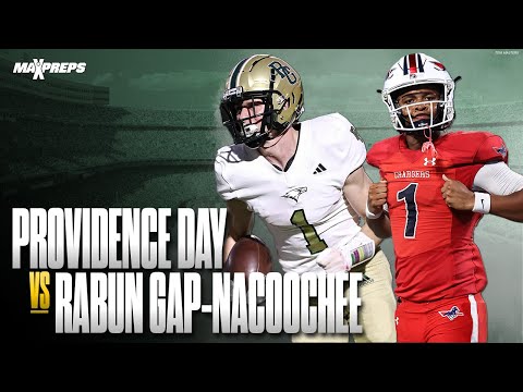 THEY WERE FIRED UP IN THIS ONE 🗣 RABUN GAP-NACOOCHEE vs PROVIDENCE DAY IN GA VS NC BATTLE 🏈 🔥