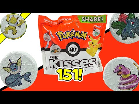 Pokémon Milk Chocolate Hershey's Kisses 151 Designs
