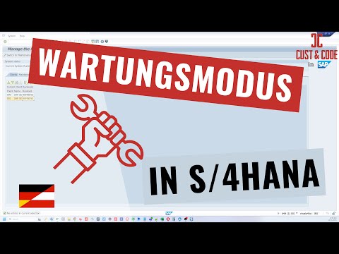 S/4HANA Wartungsmodus einrichten: SECPOL & SMAINTENANCE Tutorial für Admins [deutsch]