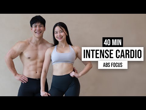 40 MIN INTENSE CARDIO + ABS | No Equipment, With Modifications