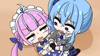 Aqua-san, with Suisei-san’s ideal confession scenario.【Hololive Animat
