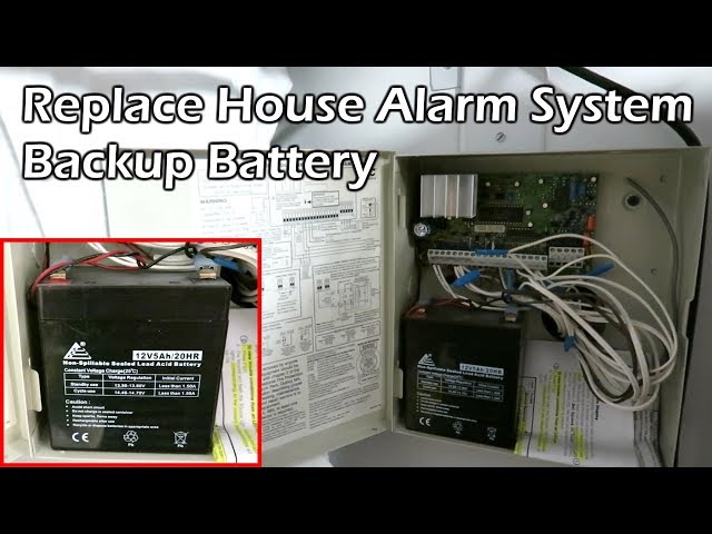 How to Change a Home Security System Backup Battery
