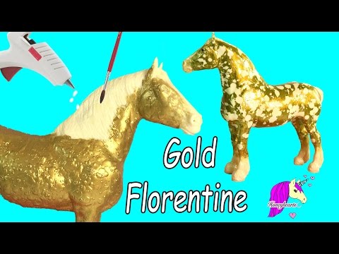 How To Make Custom Breyer Gold Florentine Horse | Do It Yourself Melting Wax + Painting Craft Video - UCIX3yM9t4sCewZS9XsqJb9Q
