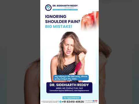 Shoulder Pain is not Something to Ignore | Dr. Siddharth Reddy