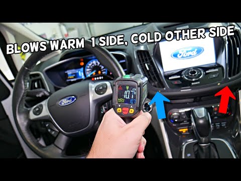 FORD C-MAX HEATER BLOWS COLD ON DRIVER SIDE WARM ON PASSENGER SIDE