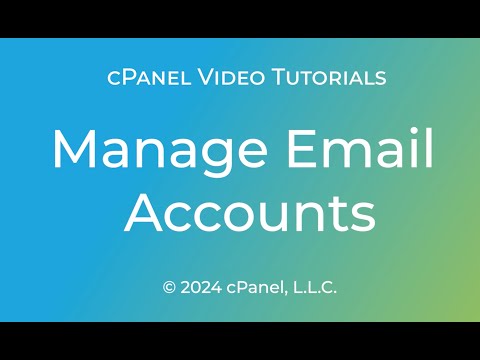 Manage Email Accounts