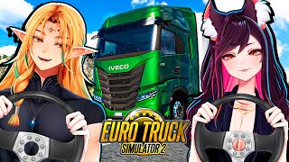 Mii e Erik TRANSPORTANDO CARGAS MUITO PESADAS! EuroTruck Simulator 2