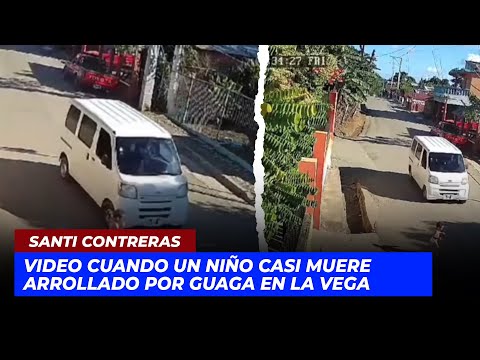 Video cuando un niño casi muere arrollado por guaga en La Vega | Echando El Pulso