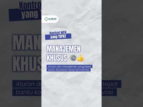 WFH perlu dikontrol agar kinerja produktif. Setuju? #work #motivation #corporate #office #workhard