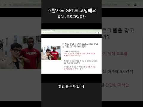 개발자도 GPT로 코딩해요