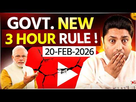 3-Hour Rule! Indian Govt’s Shocking New Law for YouTube & Social Media 😱