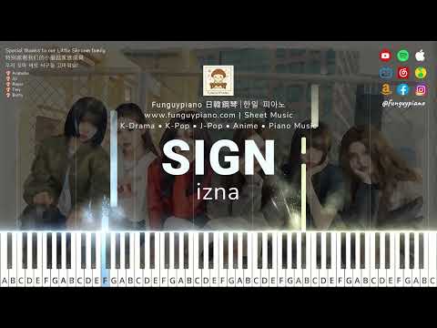 (<strong>Easy</strong> Piano) izna (이즈나/イズナ) - SIGN